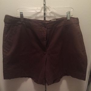 Talbots Brown Cotton Shorts